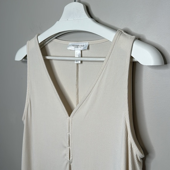 Addition Elle Cream Ribbed Knit Racer Back Cami - Picture 4 of 11